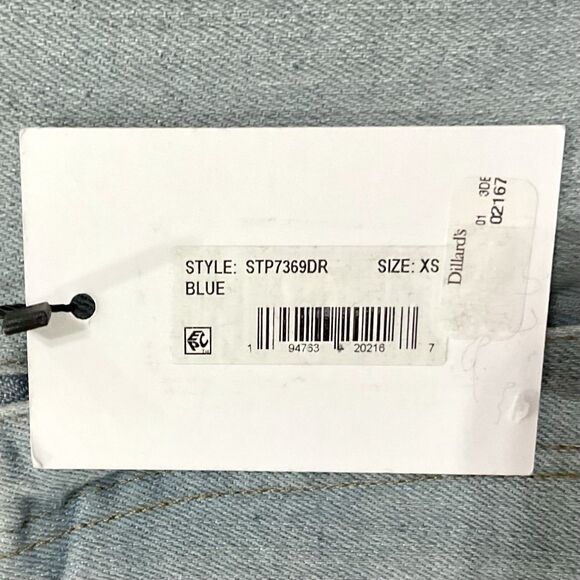 SUGAR LIPS Carlie Denim Wide Leg Flare Jeans Pants Sz XS New Cutoff Hem - Picture 4 of 7